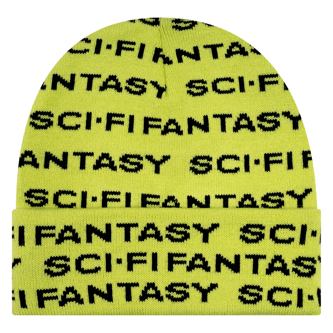 SCI-FI FANTASY - REPEAT LOGO BEANIE - GREEN