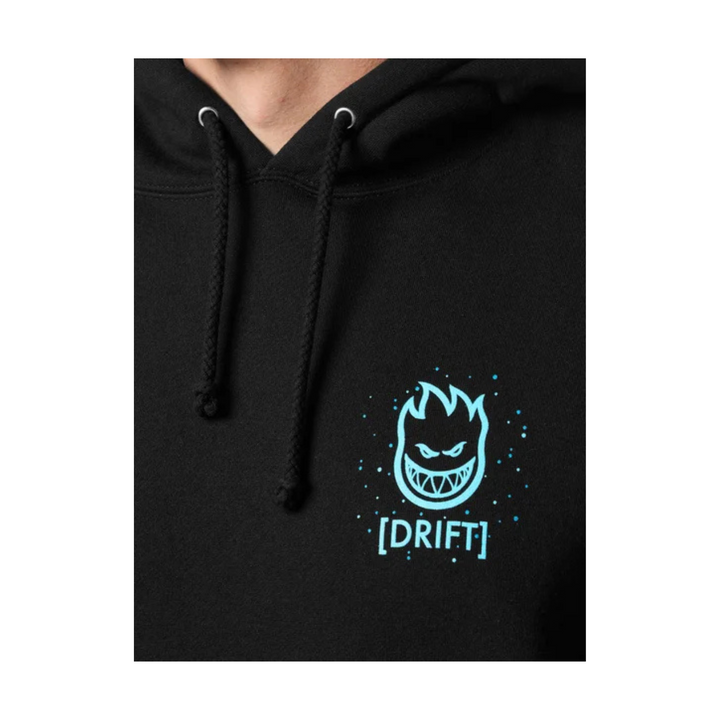 SPITFIRE X ATLANTIC DRIFT - JELLY CLASSIC HOODIE - BLK