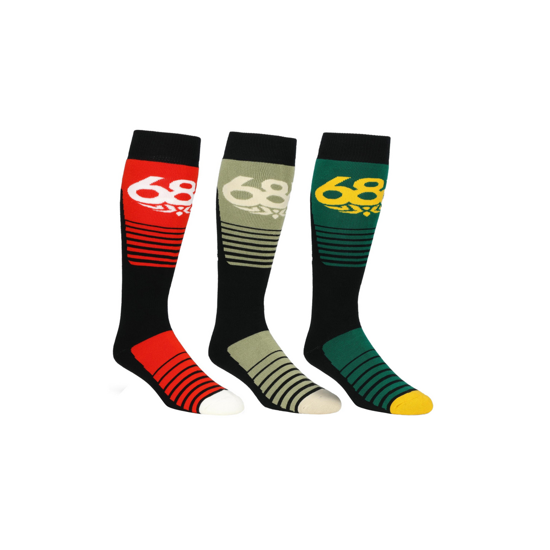 686 - MENS MOTO SOCKS 3-PACK 25/26