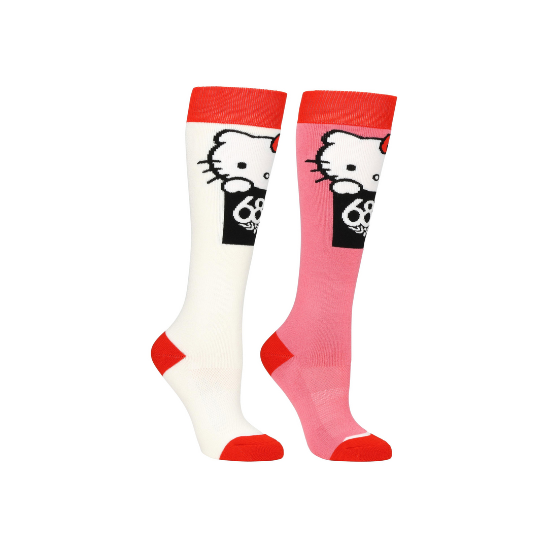 686 - WOMENS HELLOW KITTY SOCKS 2-PACK