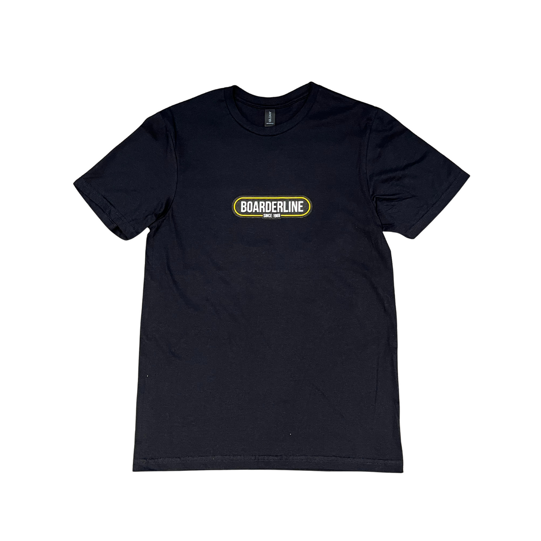 BOARDERLINE - LOGO TEE SHIRT - BLACK