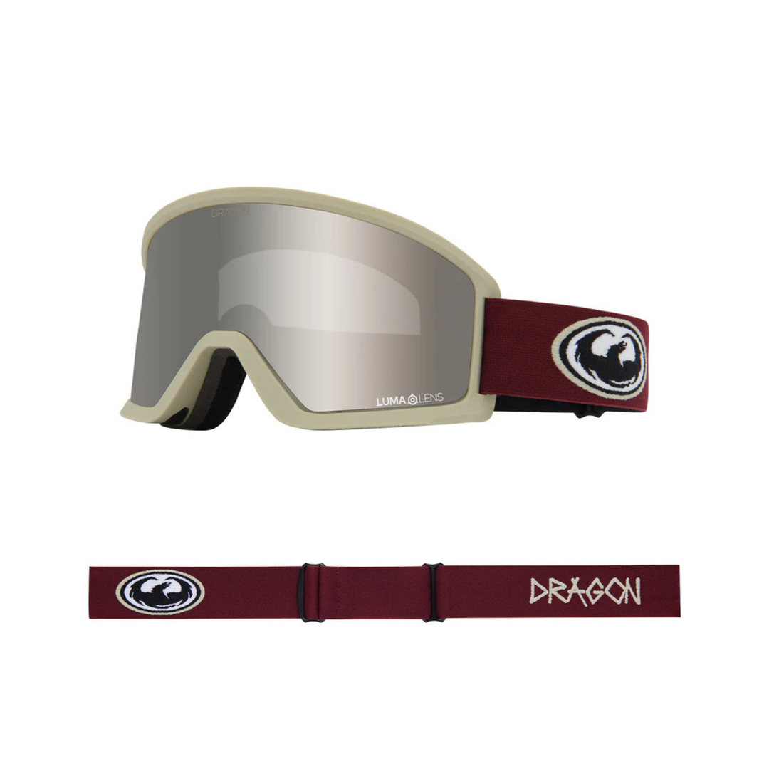 DRAGON GOGGLES - DX2 PLUS OTG - OLDSKOOL/LLSILVERION + AMBER -