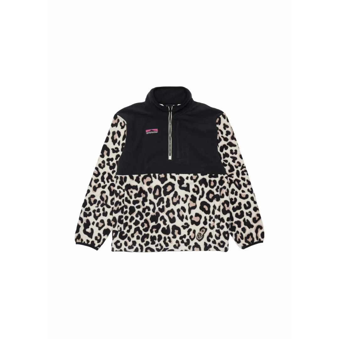 AIRBLASTER - FLEECE HALF ZIP - SNOW LEOPARD -