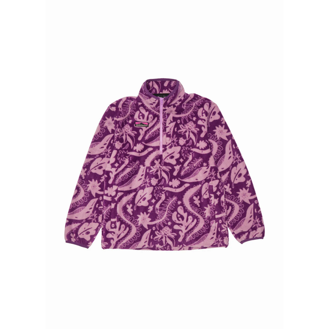 AIRBLASTER - FLEECE HALF ZIP - BLACKBERRY EARTH LIFE -