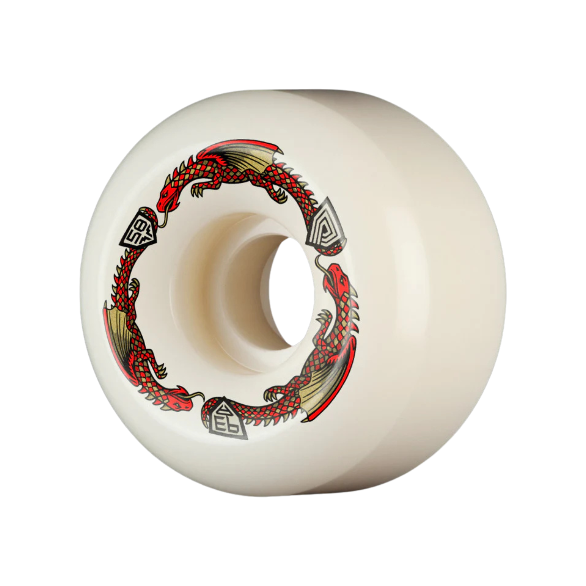 POWELL PERALTA - DRAGON FORMULA WHEELS RB2 93A - RED - 58MMX33MM