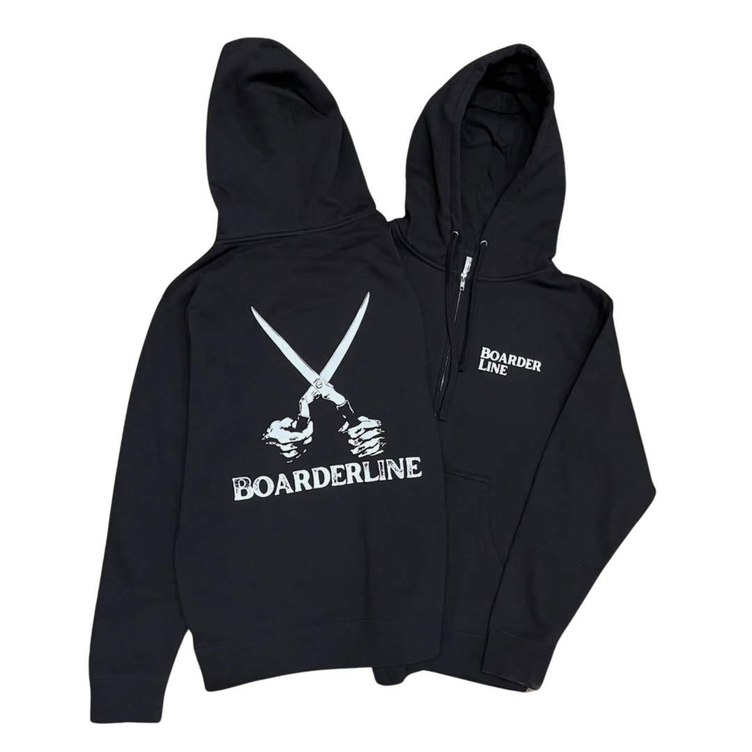 BOARDERLINE - BLACK FLAG ZIP HOODIE -