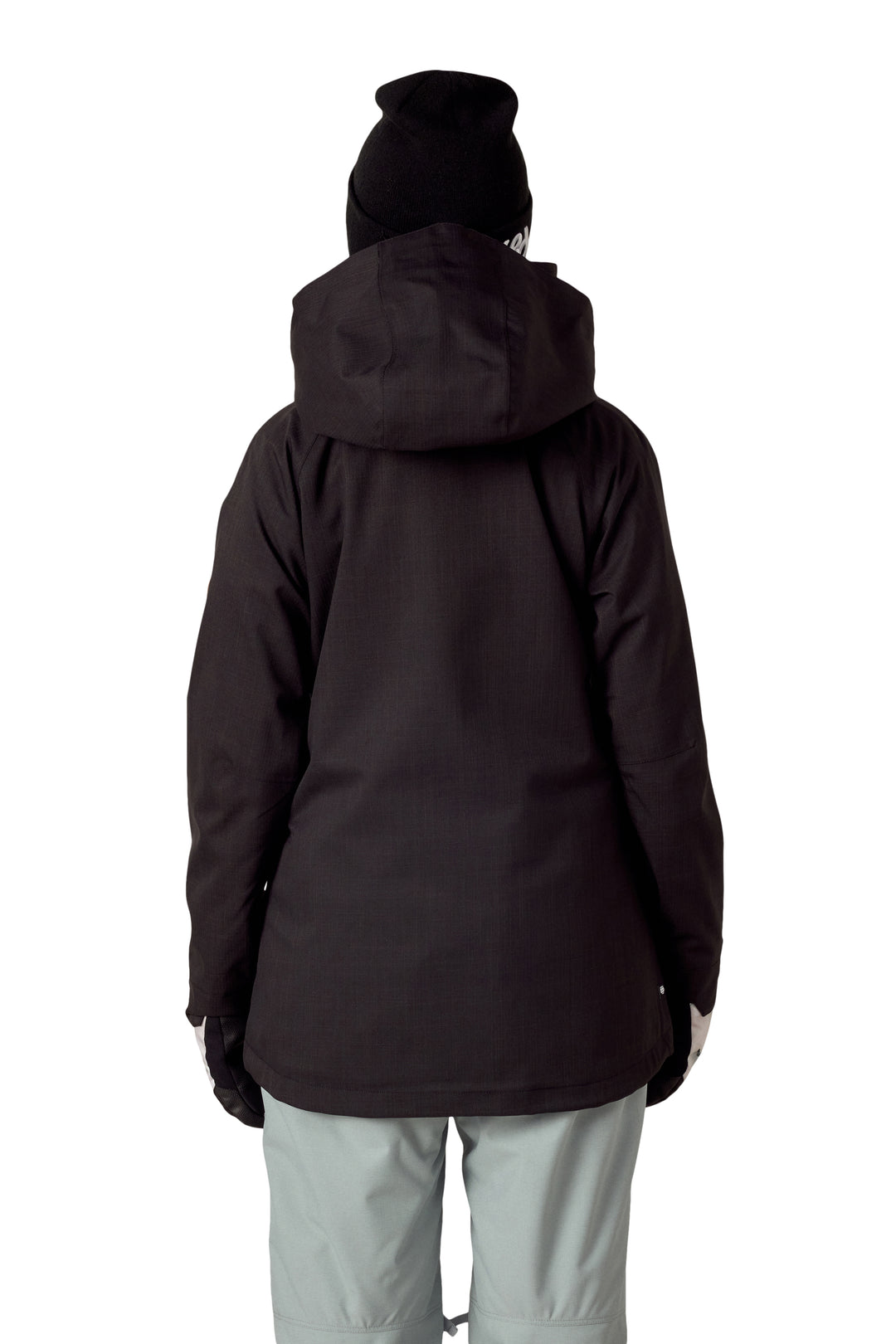686 - WOMENS SMARTY SPELLBOUND JACKET BLACK HERRINGBONE - 25/26