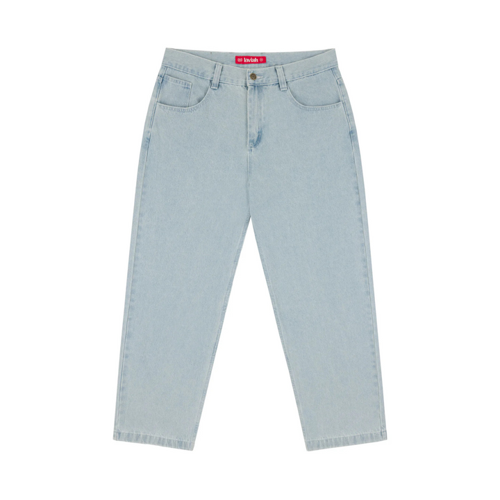 LOVIAH - OG BAGGY 5 POCKET DENIM PANTS - WHITE BLUE WASH