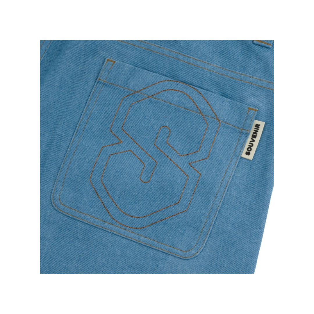 SOUVENIR - 3 PLY DENIM PANT FADED INDIGO