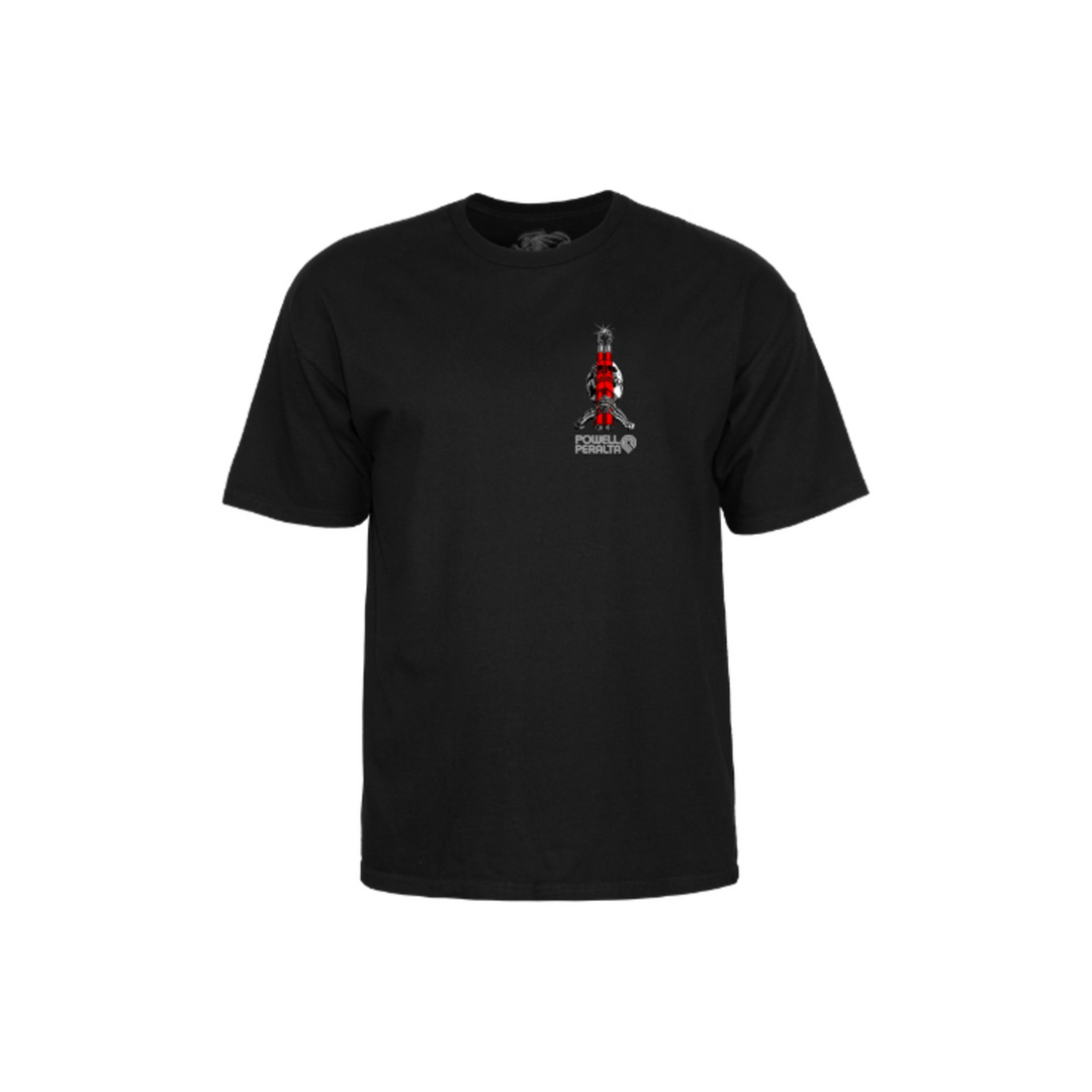 POWELL PERALTA - BRUCE LEE SKULL & SWORD TEE - BLK