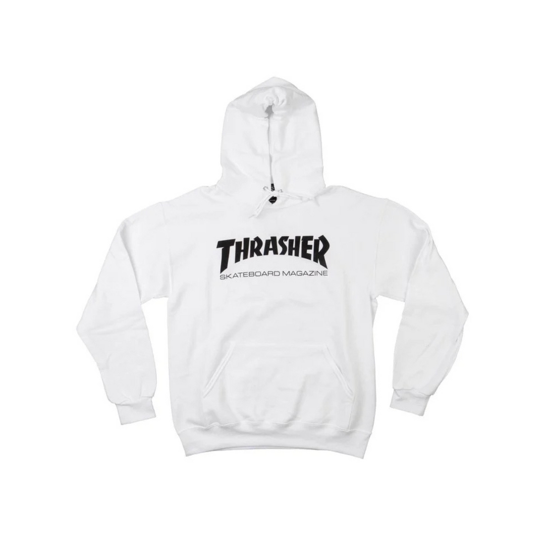 THRASHER - SKATE MAG HOODIE WHITE -