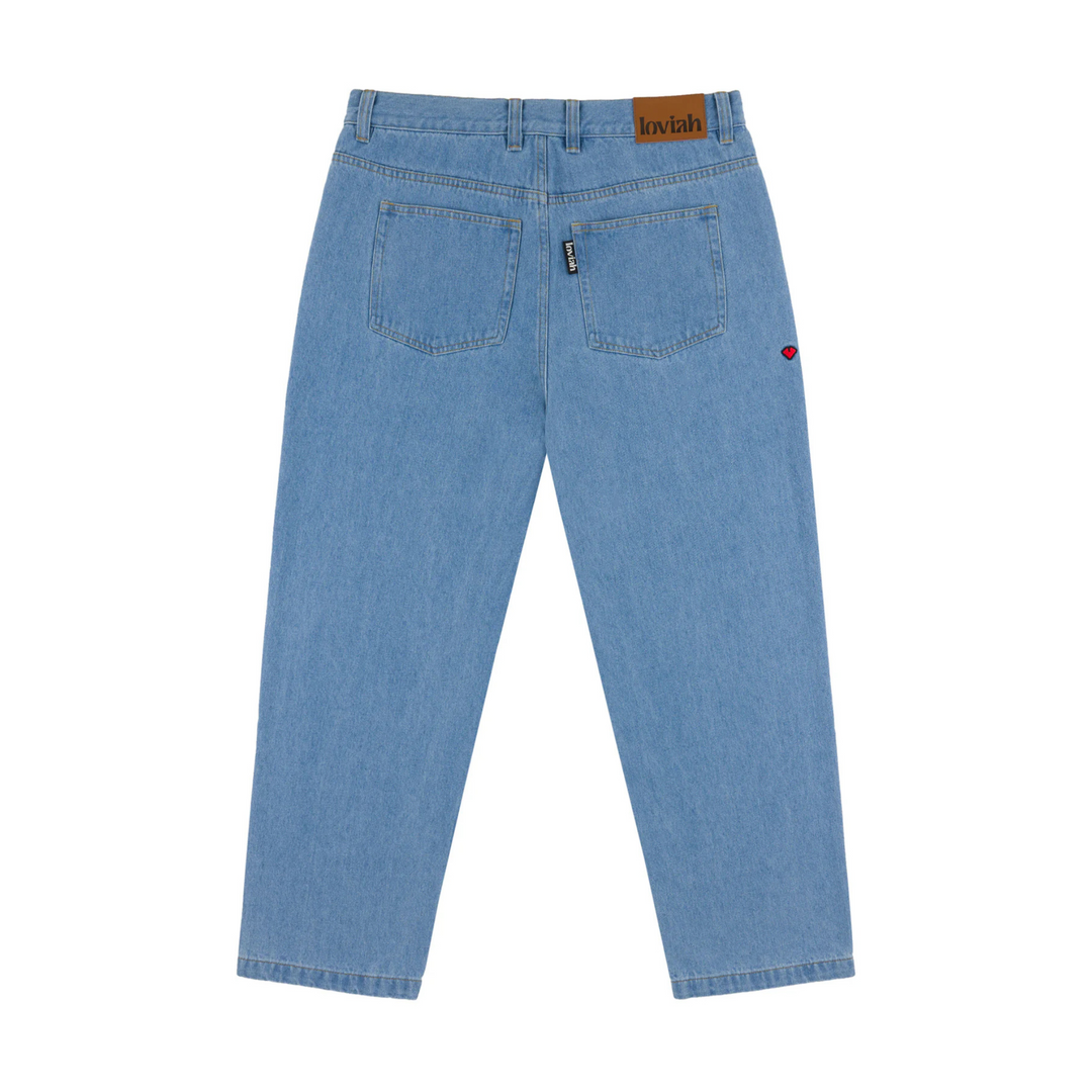 LOVIAH - OG BAGGY 5 POCKET DENIM INDIGO LIGHT WASH