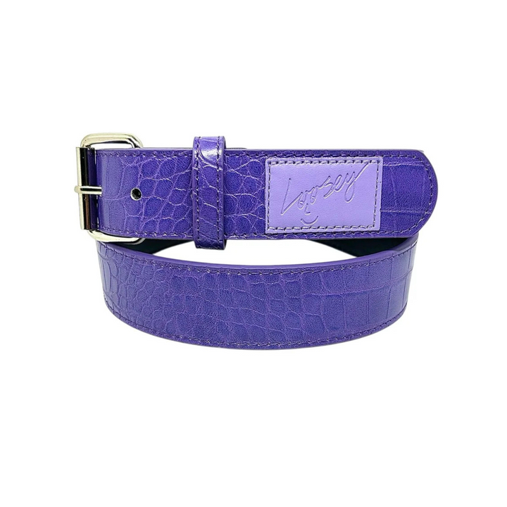 LOOSEY - CROCK SKIN BELT - PURPLE - OS