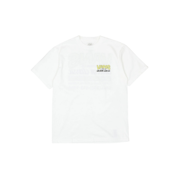 VANS - SHOP FRONT TEE SHIRT WHITE/SUNNY YELLOW