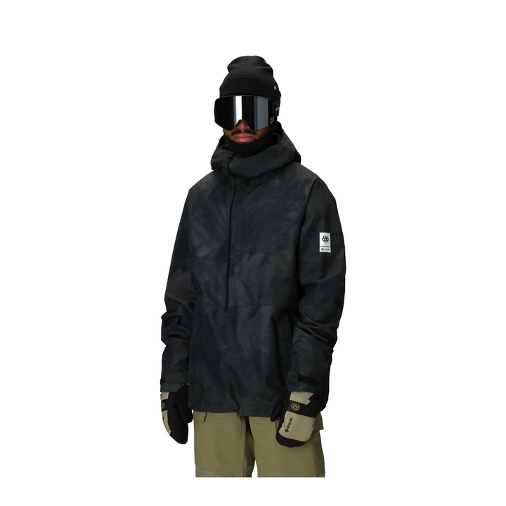 686 - MENS GORE-TEX FRAGMENT SHELL ANORAX BLACK HEMISPHERE - 25/26