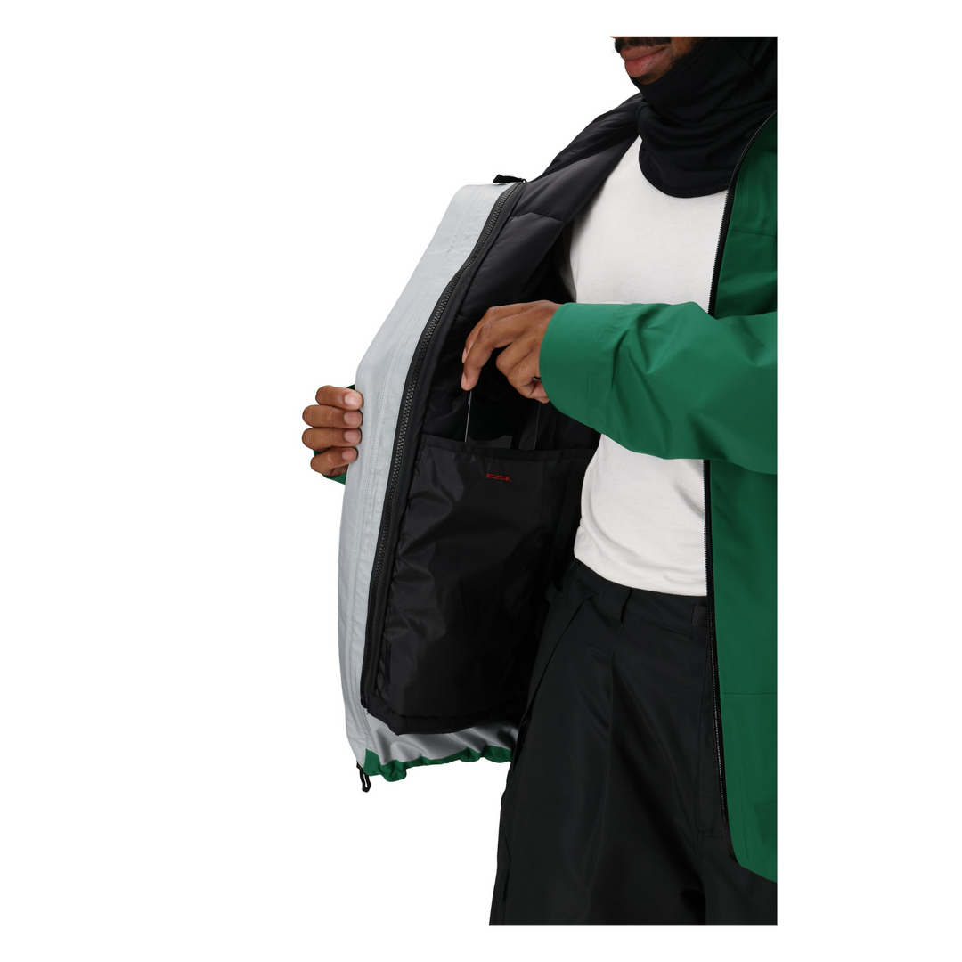 686 - MENS SMARTY 3 IN 1 RODEO 3L JACKET EMERALD GREEN - 25/26