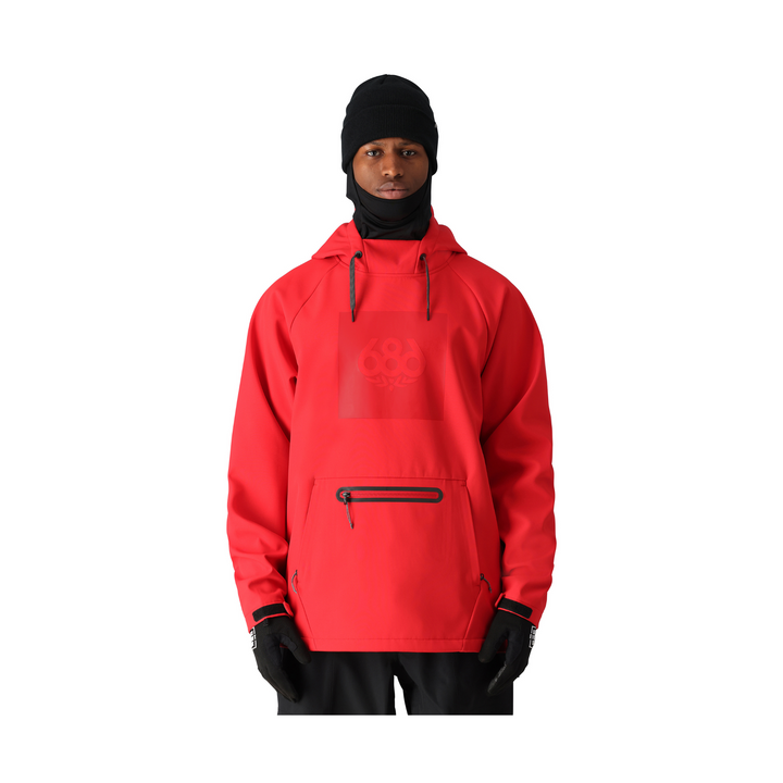 686 - MENS WATERPROOF HOODY TRUE RED - 25/26