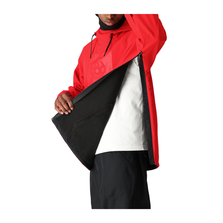 686 - MENS WATERPROOF HOODY TRUE RED - 25/26