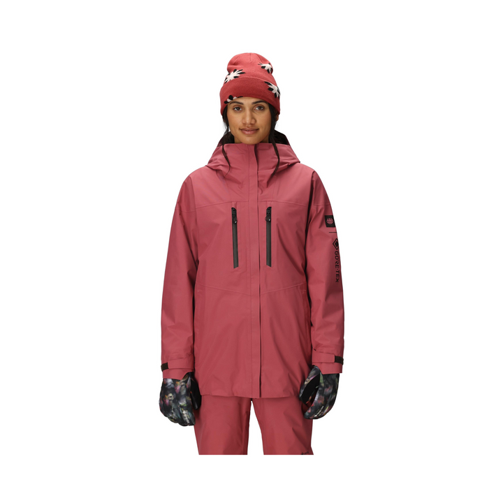 686 - WOMENS GORE-TEX SKYLINE THERMAGRAPH JACKET ROSEWOOD - 25/26