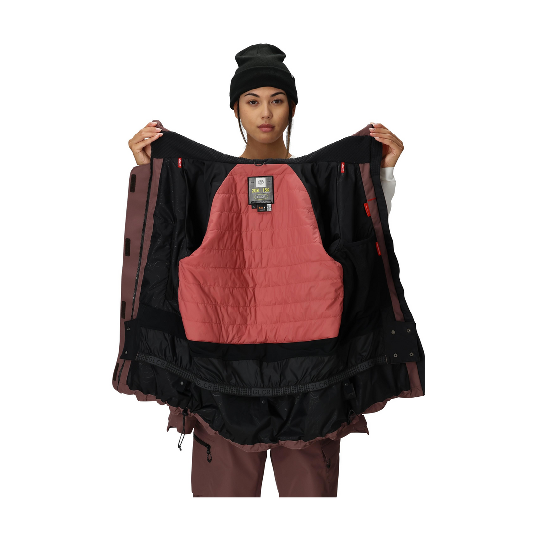 686 - WOMENS WHISPER INSULATED JACKET PEPPERCORN - 25/26