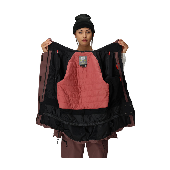 686 - WOMENS WHISPER INSULATED JACKET PEPPERCORN - 25/26