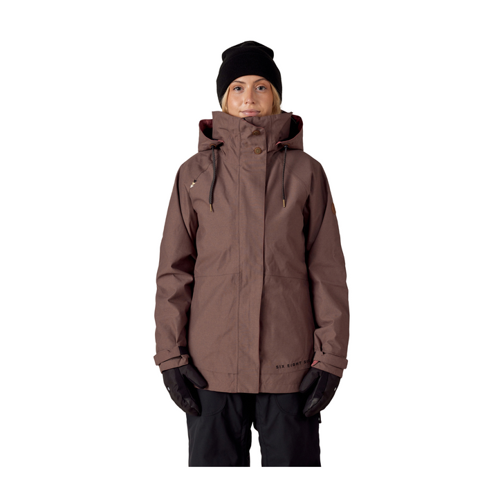 686 - WOMENS SMARTY SPELLBOUND JACKET PEPPERCORN DOBBY - 25/26