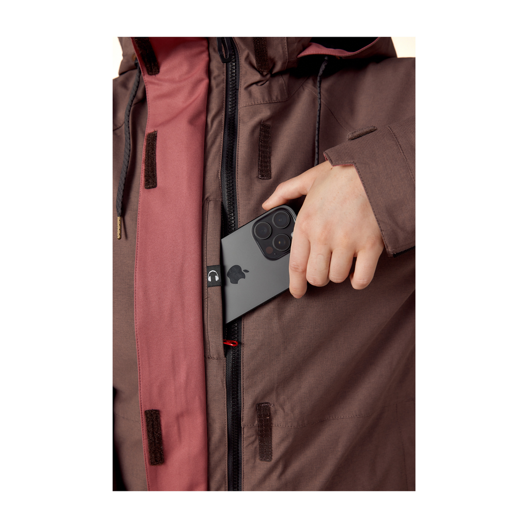 686 - WOMENS SMARTY SPELLBOUND JACKET PEPPERCORN DOBBY - 25/26