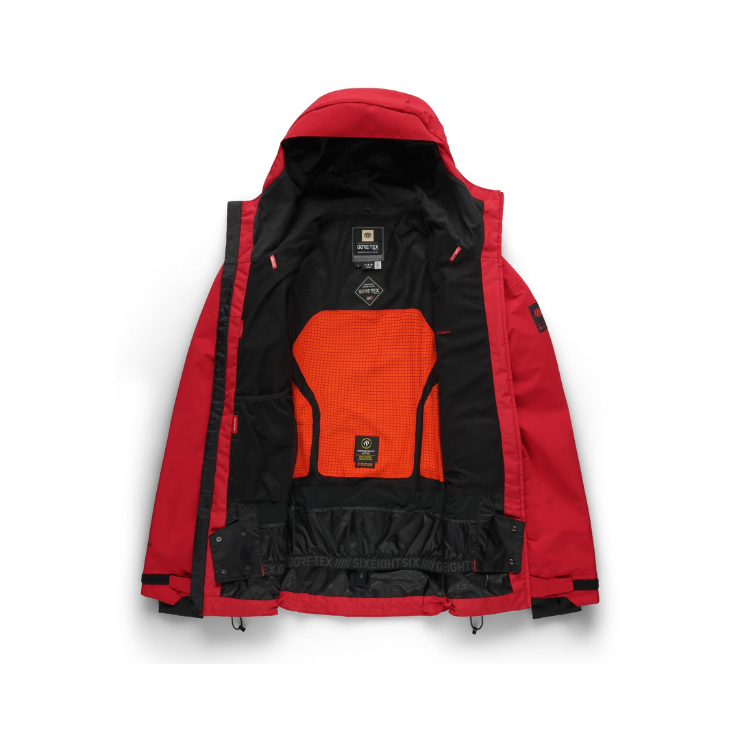 686 - MENS GORE-TEX GT THERMAGRAPH JACKET TRUE RED - 25/26
