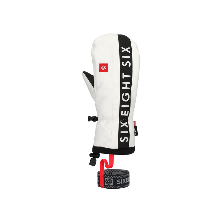 686 - MENS TEAM MERINO MITT WHITE - 25/26