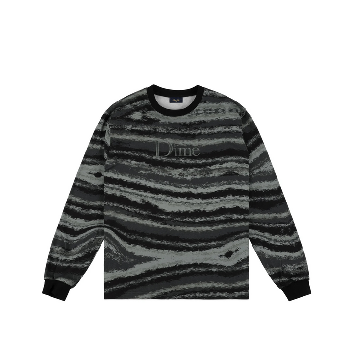 DIME - BRUSHSTROKE L/S SHIRT - HUNTER GREEN -