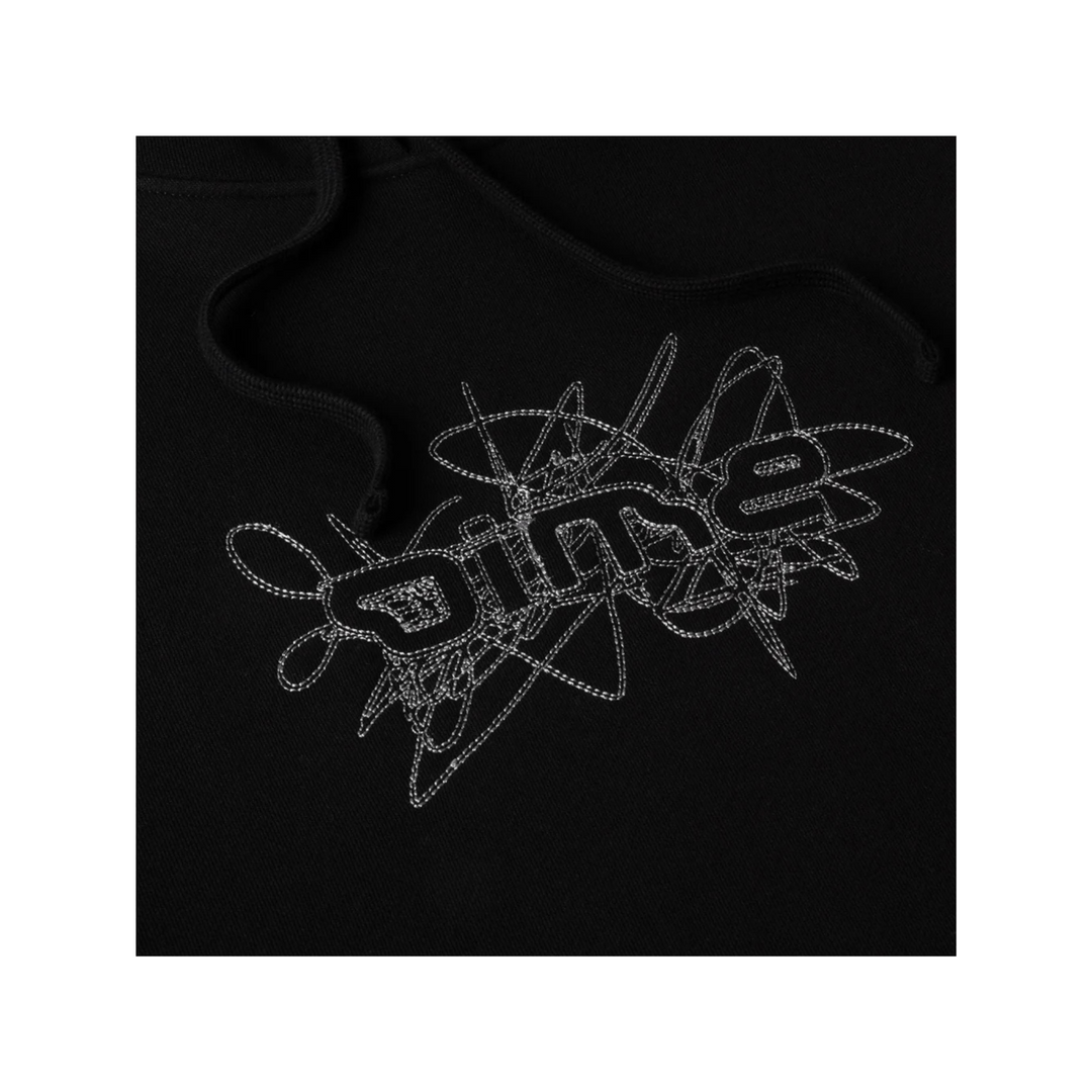 DIME - GLYPH HOODIE - BLACK -