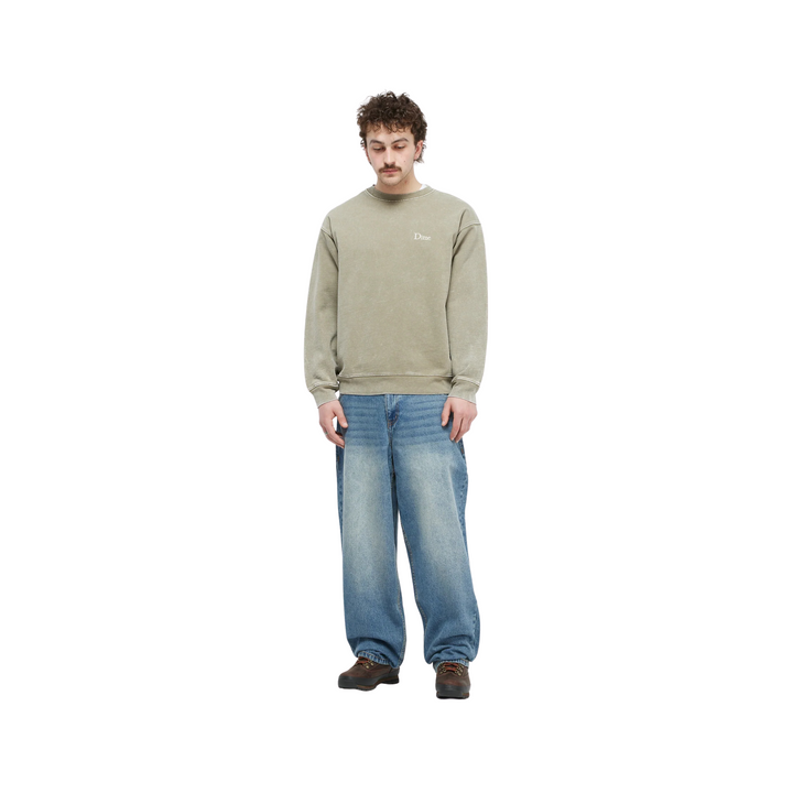 DIME - BAGGY DENIM PANTS - SANDBLASTED INDIGO -