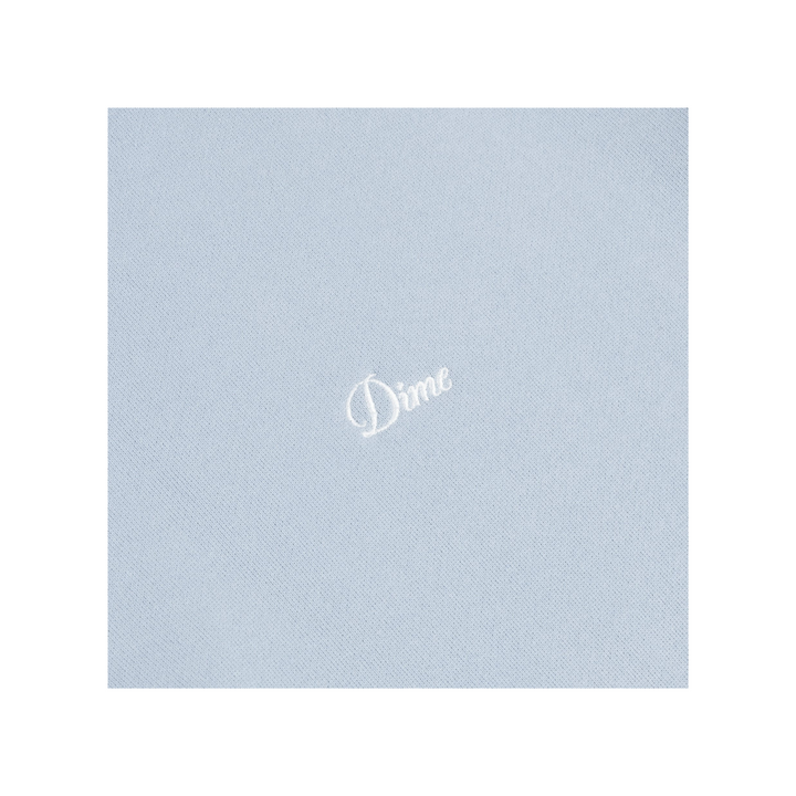 DIME - CURSIVE SMALL LOGO HOODIE - BLUE FOG -