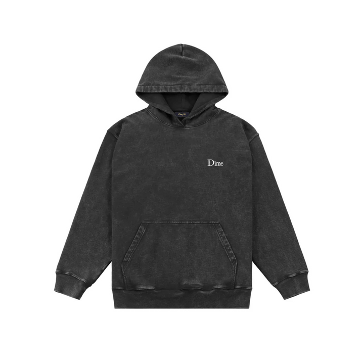 DIME - CLASSIC FRENCH TERRY HOODIE - FADED BLACK -