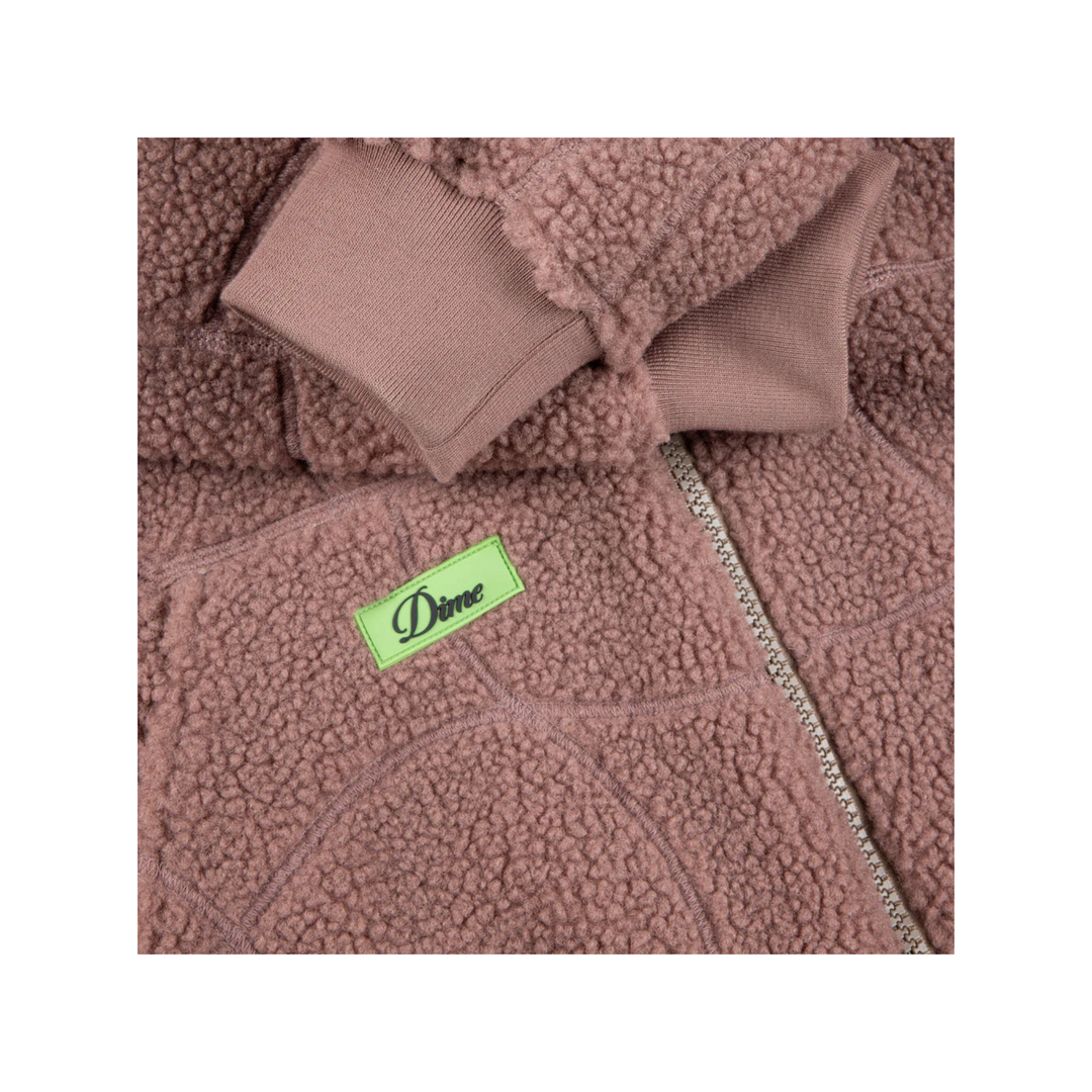 DIME - COVERSTITCH SHERPA FLEECE - MAUVE -
