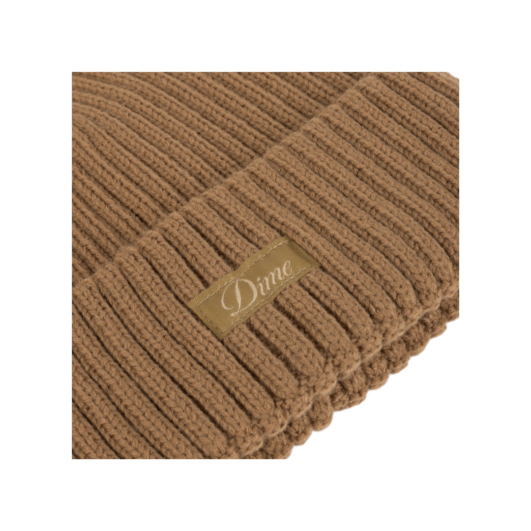 DIME - CURSIVE RIB BEANIE - COFFEE