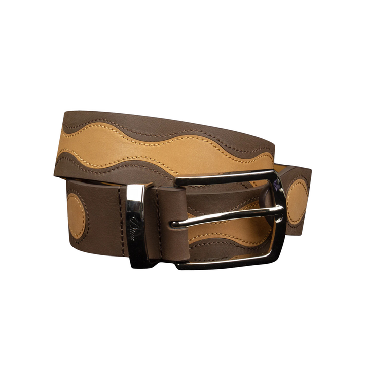 DIME - PREMIUM LEATHER BELT - BROWN - L/XL