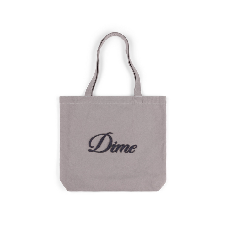 DIME - CURSIVE CHENILLE TOTE BAG - CONCRETE -