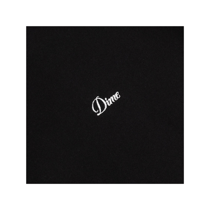 DIME - CURSIVE SMALL LOGO HOODIE - BLACK -