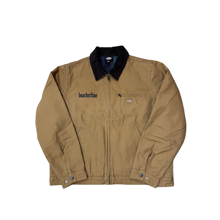 BOARDERLINE - DICKIES EMBROIDERD LINED JACKET - BROWN -