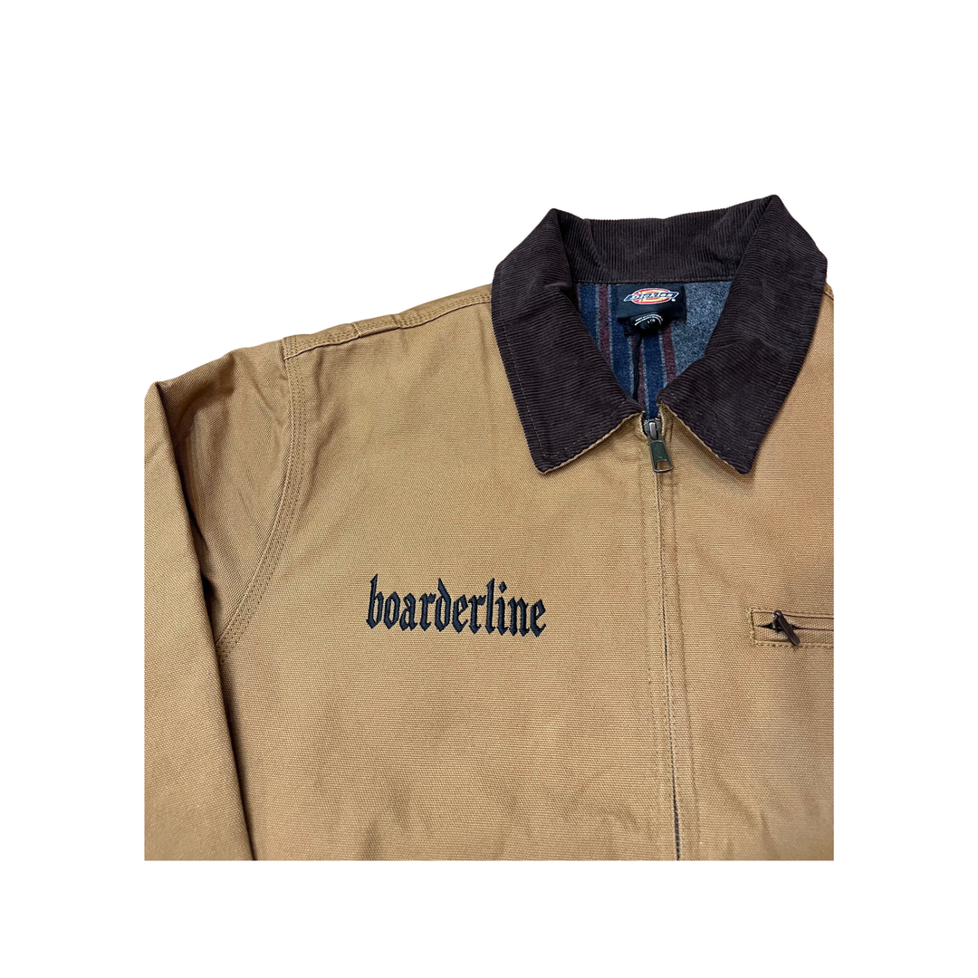 BOARDERLINE - DICKIES EMBROIDERD LINED JACKET - BROWN -