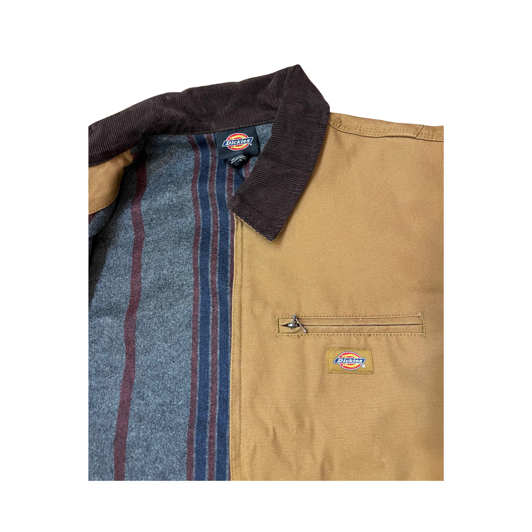 BOARDERLINE - DICKIES EMBROIDERD LINED JACKET - BROWN -