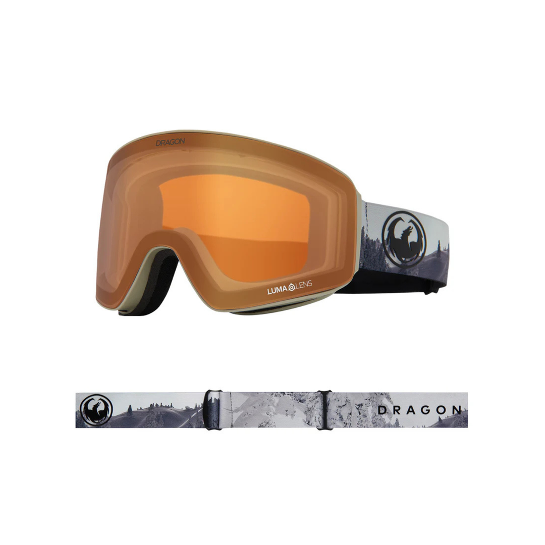 DRAGON GOGGLES - PXV - KODA/LLBLUEION + AMBER-