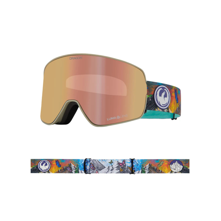DRAGON GOGGLES - NFX2 - FASANI25/LLROSE GOLDION + PINKION -