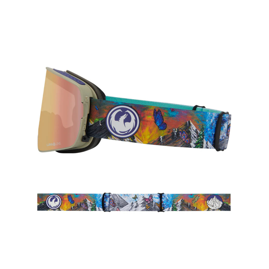 DRAGON GOGGLES - NFX2 - FASANI25/LLROSE GOLDION + PINKION -