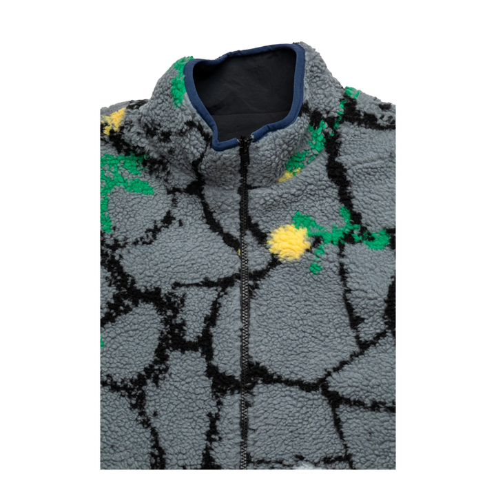 RAISED BY WOLVES - DMA REVERSABLE FLEECE JACKET - BLACK -
