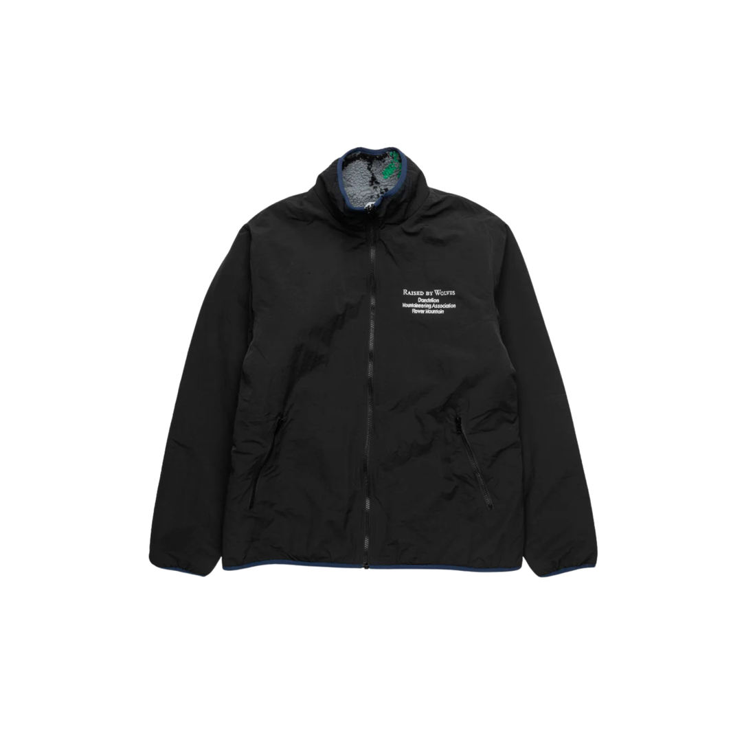 RAISED BY WOLVES - DMA REVERSABLE FLEECE JACKET - BLACK -