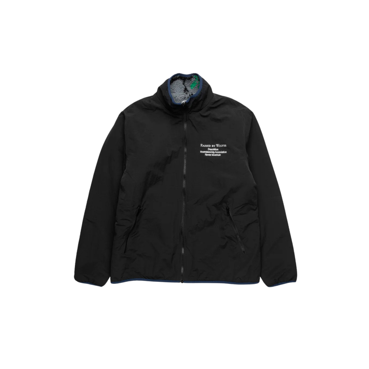 RAISED BY WOLVES - DMA REVERSABLE FLEECE JACKET - BLACK -
