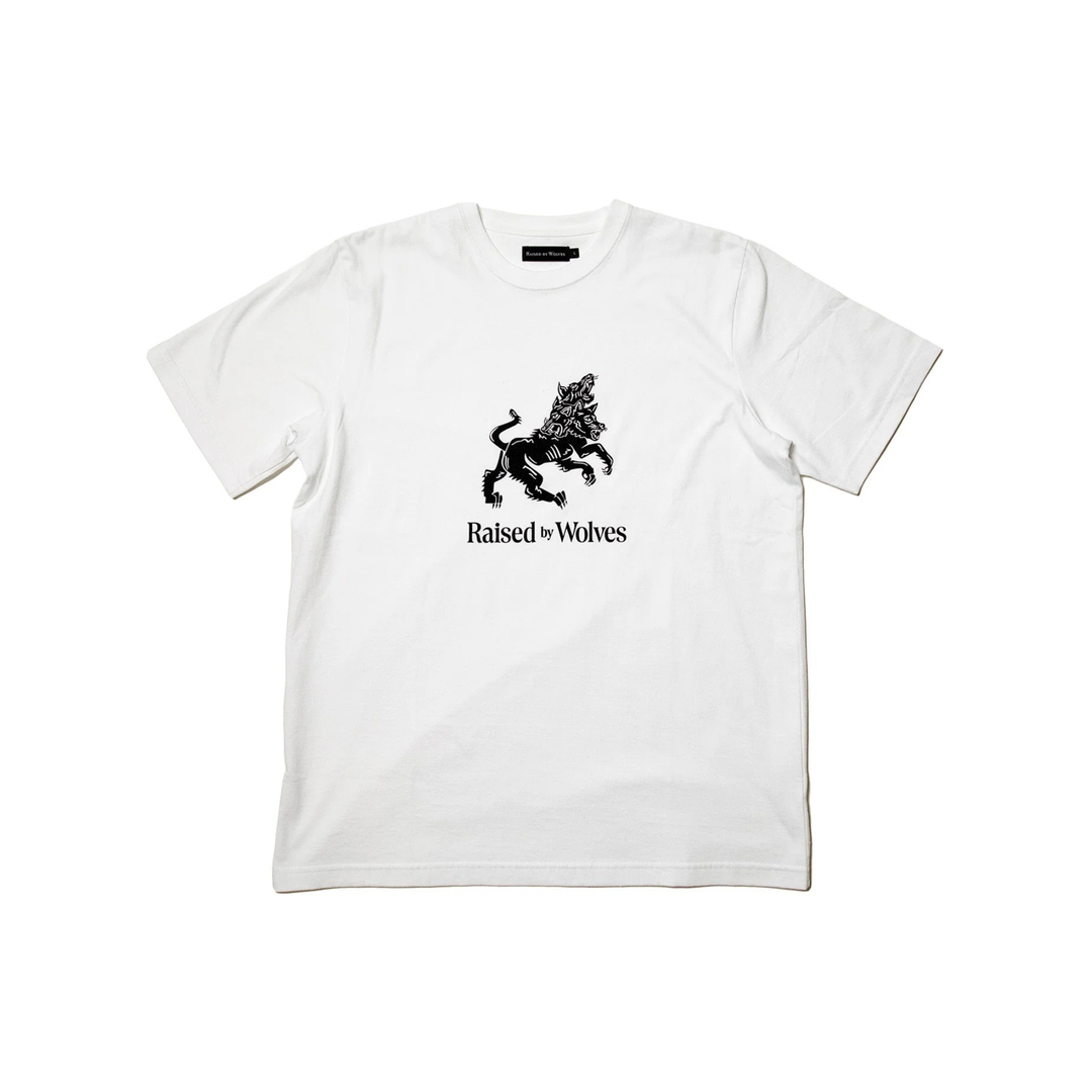 RAISED BY WOLVES - CERBERUS TEE - WHITE -