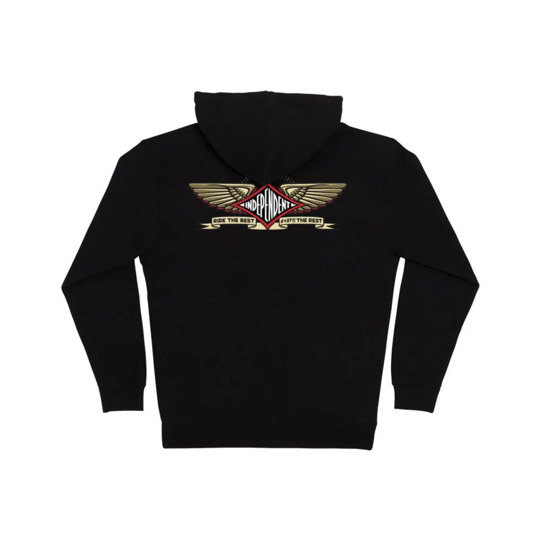 INDEPENDENT - RTB PILOT ZIP HOODIE - BLACK -